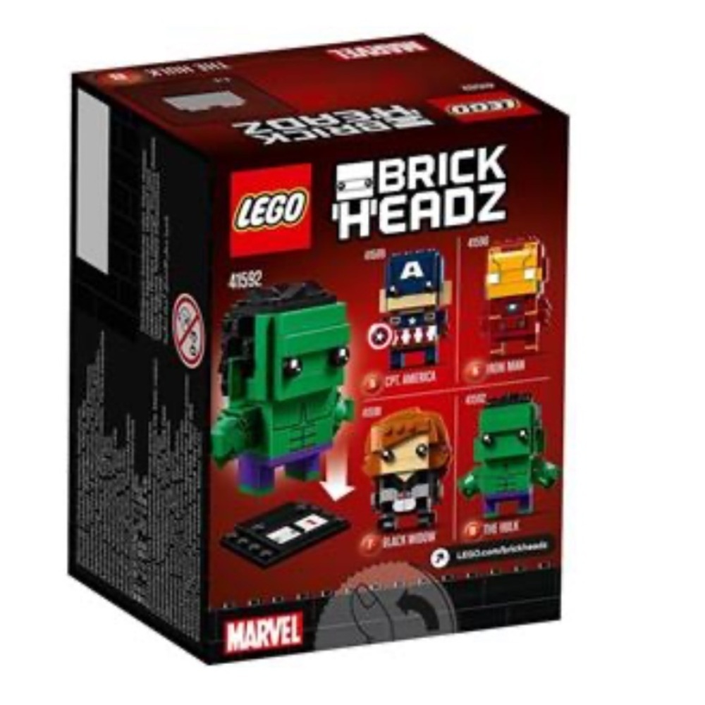 Lego brick headz the hulk set 41592 new in sealed box 93 pieces  retired & rare! - Picture 5 of 10